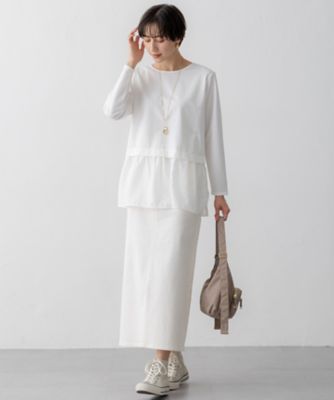 【Ｏｇｇｉ３月号掲載／新色追加／洗える】２３区ＤＥＮＩＭ　ストレッチ　デニムスカート（ＳＫ２３ＣＡ０２２０）