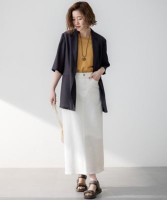 【Ｏｇｇｉ３月号掲載／新色追加／洗える】２３区ＤＥＮＩＭ　ストレッチ　デニムスカート（ＳＫ２３ＣＡ０２２０）