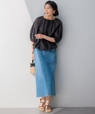 【Ｏｇｇｉ４月号掲載／洗える】２３区ＤＥＮＩＭ　ストレッチ　デニムスカート（ＳＫ２３ＣＳ０２１９）