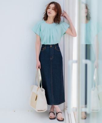 【Ｏｇｇｉ４月号掲載／洗える】２３区ＤＥＮＩＭ　ストレッチ　デニムスカート（ＳＫ２３ＣＳ０２１９）