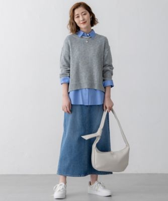 【Ｏｇｇｉ３月号掲載／新色追加／洗える】２３区ＤＥＮＩＭ　ストレッチ　デニムスカート（ＳＫ２６ＣＡ０２２０）