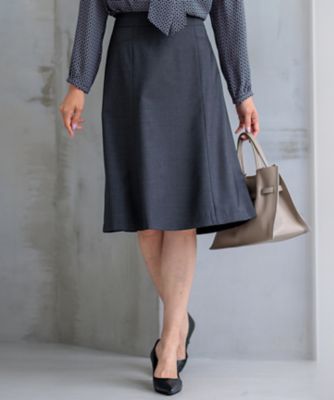 23区 L (Women/大きいサイズ)/ニジュウサンク エル 【セットアップ対応/新色追加】ラフィーネウール フレアスカート(SK26CS0004)
