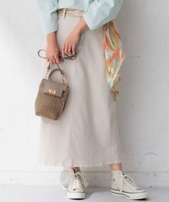 23区 L (Women/大きいサイズ)/ニジュウサンク エル 【Oggi4月号掲載/洗える】23区DENIM ストレッチ デニムスカート(SK26CS0219)