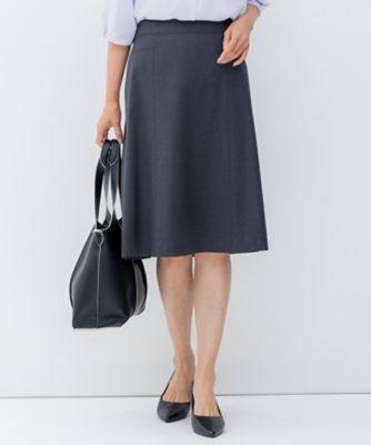 ＜23区 L (Women/大きいサイズ)＞【セットアップ対応】ファインネスウール　フレア　スカート（ＳＫ２６ＳＳ０００４）