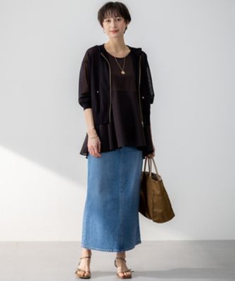 【Ｏｇｇｉ３月号掲載／新色追加／洗える】２３区ＤＥＮＩＭ　ストレッチ　デニムスカート（ＳＫ２７ＣＡ０２２０）