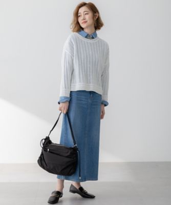 【Ｏｇｇｉ３月号掲載／新色追加／洗える】２３区ＤＥＮＩＭ　ストレッチ　デニムスカート（ＳＫ２７ＣＡ０２２０）