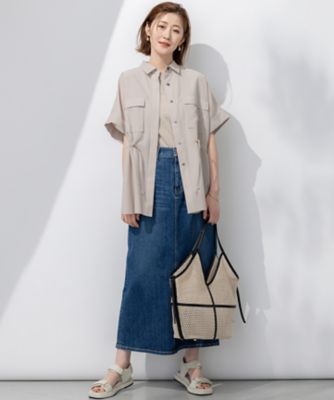 【Ｏｇｇｉ３月号掲載／新色追加／洗える】２３区ＤＥＮＩＭ　ストレッチ　デニムスカート（ＳＫ２７ＣＡ０２２０）