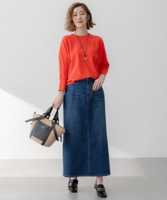 【Ｏｇｇｉ３月号掲載／新色追加／洗える】２３区ＤＥＮＩＭ　ストレッチ　デニムスカート（ＳＫ２７ＣＡ０２２０）