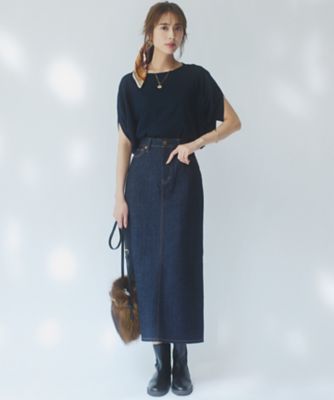 【Ｏｇｇｉ３月号掲載／新色追加／洗える】２３区ＤＥＮＩＭ　ストレッチ　デニムスカート（ＳＫ２７ＣＡ０２２０）