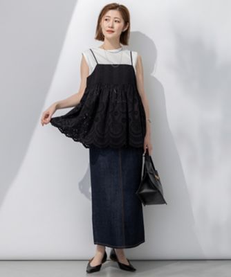 【Ｏｇｇｉ３月号掲載／新色追加／洗える】２３区ＤＥＮＩＭ　ストレッチ　デニムスカート（ＳＫ２７ＣＡ０２２０）