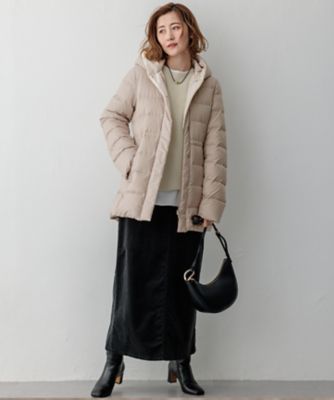 【洗える】２３区ＤＥＮＩＭ　ベルベットストレッチ　Ａライン　スカート（ＳＫ２７ＣＷ０４２０）