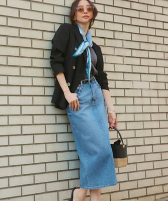 洗える】23区DENIM ストレッチデニム スカート