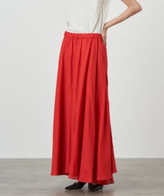 NATURAL DYED LINEN LAWN ｜ ギャザースカート 