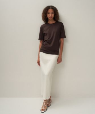 ＬＩＮＥＮ　ＪＥＲＳＥＹ　｜　ストレートスカート（ＳＫＡＧＧＭ０１２２）