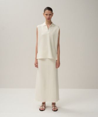 ＬＩＮＥＮ　ＪＥＲＳＥＹ　｜　ストレートスカート（ＳＫＡＧＧＭ０１２２）