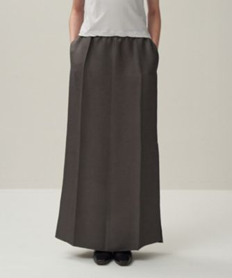 ＜ATON (Women/Men)＞ＬＩＮＥＮ　ＣＵＰＲＡ　｜　Ａラインスカート（ＳＫＡＧＧＭ０２０９）