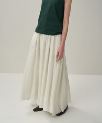 ＮＡＴＵＲＡＬ　ＤＹＥＤ　ＬＩＮＥＮ　ＬＡＷＮ　｜　ギャザースカート（ＳＫＡＧＧＭ０３０４）