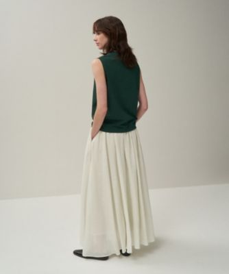 ＮＡＴＵＲＡＬ　ＤＹＥＤ　ＬＩＮＥＮ　ＬＡＷＮ　｜　ギャザースカート（ＳＫＡＧＧＭ０３０４）