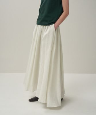 ＮＡＴＵＲＡＬ　ＤＹＥＤ　ＬＩＮＥＮ　ＬＡＷＮ　｜　ギャザースカート（ＳＫＡＧＧＭ０３０４）