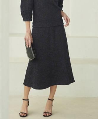 洗える】 PEハイゲージJQ ニットスカート（SKCMCS0205  