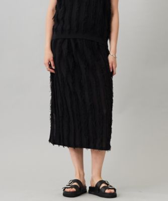 ＜ICB L (Women/大きいサイズ)＞【洗える】カットジャカード　ニットスカート（ＳＫＣＭＧＡ０２０１）