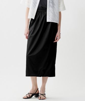 ＜ICB L (Women/大きいサイズ)＞メタリックナイロンサテン　コクーンスカート（ＳＫＣＭＧＭ０７０５）