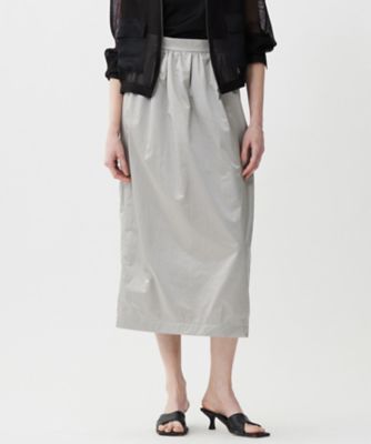 メタリックナイロンサテン コクーンスカート（SKCMGM0705