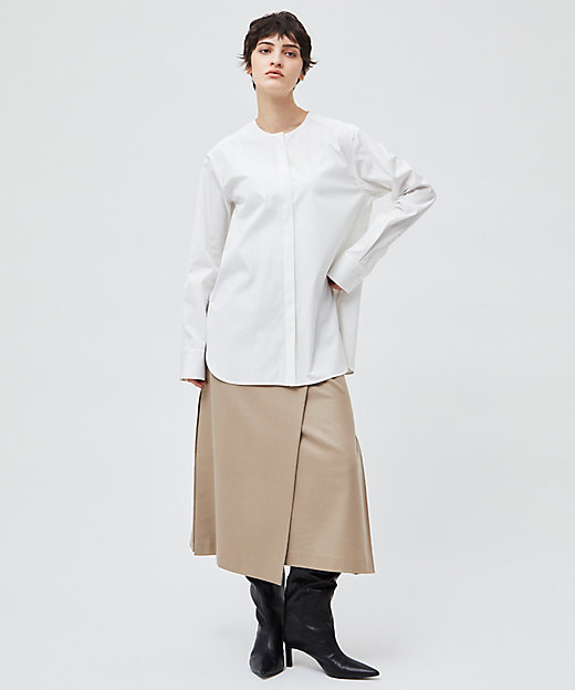 TERNES / ウールナローラップスカート TERNES / ウールナローラップスカート
