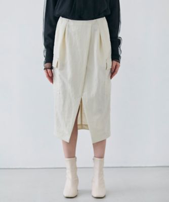 ＜BEIGE， (Women)＞【洗える】ＡＣＡＮＴＨＵＳ　／　カーゴディティールコクーンタックスカート（ＳＫＣＷＣＷ０６０５）