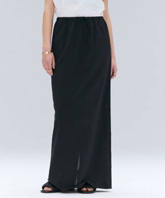 ＜BEIGE， (Women)＞【洗える／接触冷感／速乾／ＵＶケア対応】ＢＡＴＥＡＵ　／　イージーウエストＩラインロングスカート（ＳＫＣＷＧＡ０００２）