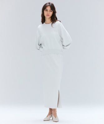lara様（美品）machatt ブークレーニットスカートのホワイト レースレディース Lace Ladies サマーツイード ドレープ フリル