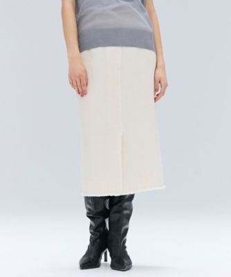 ＜BEIGE， (Women)＞ＭＵＬＬＩＮ　／　ウールツイードフロントベントスカート（ＳＫＣＷＧＡ０３０１）