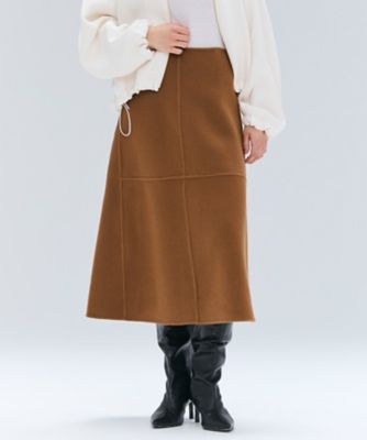 riさん専用 アライアウールジャージ巻きスカート WEB&DEPOT限定》JERSEY SKIRT PATCHED/ジャージ スカート パッチ
