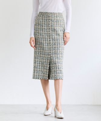 ＜BEIGE， (Women)＞ＢＥＲＹＬ　／　ファンシーツイード　Ｉラインスカート（ＳＫＣＷＧＷ０６００）