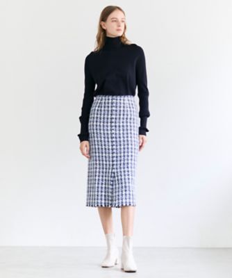 BERYL ／ ファンシーツイード Iラインスカート