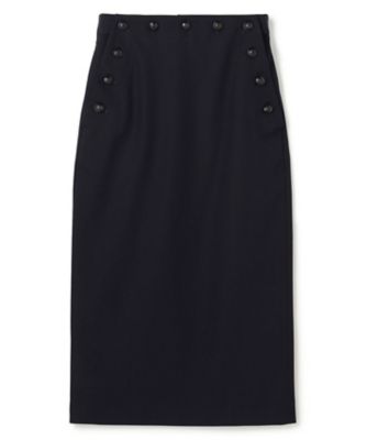 pois_jp ボタンラインスカート ブラック Sサイズ ハイウエストボタンスカート | フレアスカート | NOELA OFFICIAL WEB STORE