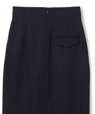 pois_jp ボタンラインスカート ブラック Sサイズ LAZUL ／ マリンボタンIラインスカート（SKCWGW0606