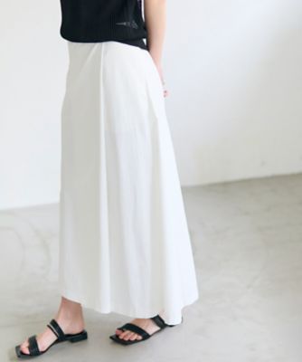 East tar     夏服上下 スカート  新品 YANN ／ ラップタック フレアスカート（SKCWLM0501