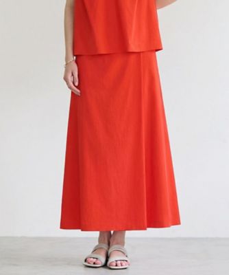 East tar     夏服上下 スカート  新品 YANN ／ ラップタック フレアスカート（SKCWLM0501