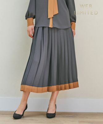 ＜BEIGE， (Women)＞【ＷＥＢ限定】ＭＡＫＡＬＵ　／　プリーツスカート（ＳＫＣＷＳＡ０３５０）