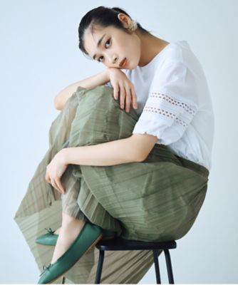 洗える】シアープリーツオーガン スカート（SKCYCM0412