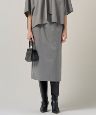 ＜ICB (Women)＞【洗える】Ｔ／Ｗブロード　ナロースカート（ＳＫＣＹＧＷ０４１３）