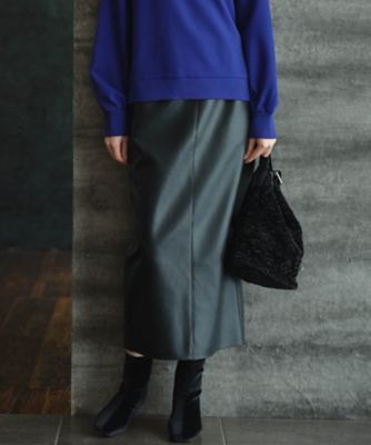 ＜ICB (Women)＞【洗える】フェイクレザー　ナロースカート（ＳＫＣＹＧＷ０５１２）