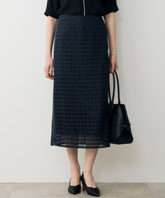 ＜ICB (Women)＞グリッドパターンレース　スカート（ＳＫＣＹＬＭ０４０８）