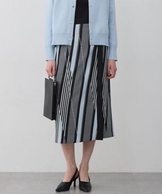 ＜ICB (Women)＞ランダムストライププリント　ストレートスカート（ＳＫＣＹＬＳ０２０６）