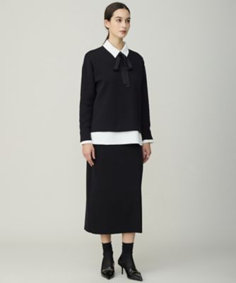 コットンポリエステルスムース ニットスカート（SKCYLS0705