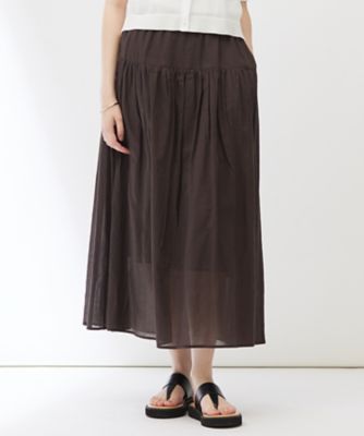 ＜23区 (Women)＞【Ｉｎｄｉａｎ　Ｆａｃｔｏｒｙ】コットンボイル　スカート（ＳＫＥ８ＣＭ０９６３）