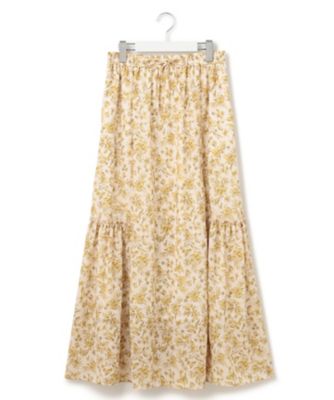 【ＳＬＯＷ／一部店舗限定】ボタニカルプリント　スカート（ＳＫＳ１ＣＭ０９３１）