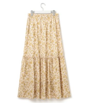【ＳＬＯＷ／一部店舗限定】ボタニカルプリント　スカート（ＳＫＳ１ＣＭ０９３１）