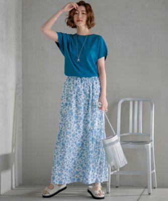 【ＳＬＯＷ／一部店舗限定】ボタニカルプリント　スカート（ＳＫＳ１ＣＭ０９３１）